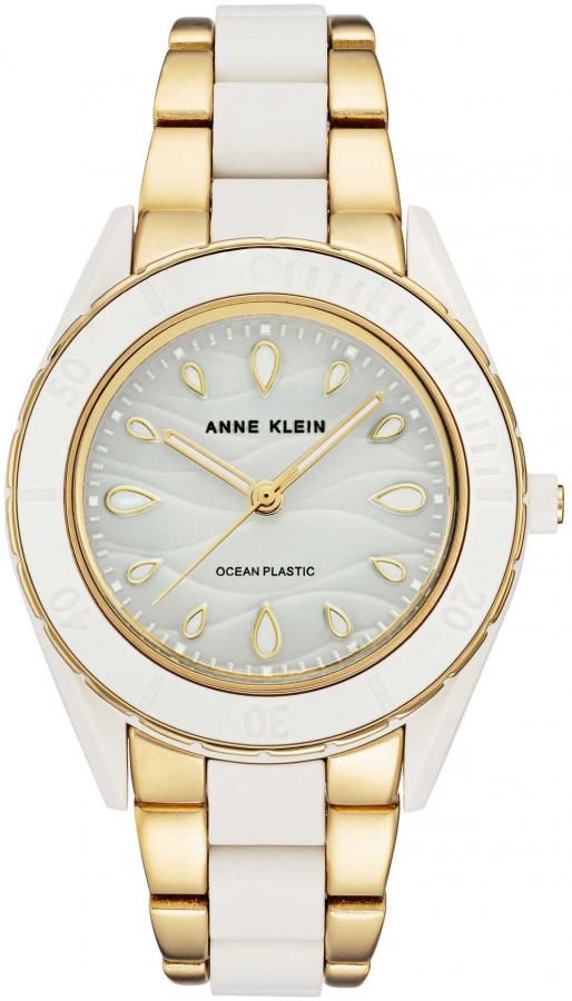 Anne Klein Analogové hodinky Solar Ocean Plastic AK/3910WTGB