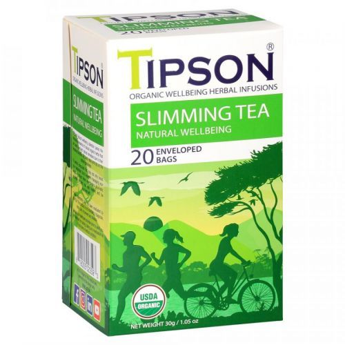 TIPSON Wellbeing slimming tea přebal BIO 20 sáčků