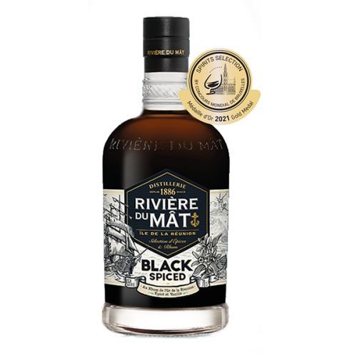 Rum Riviere Du Mat Black Spiced 0,7l 35% (holá láhev)