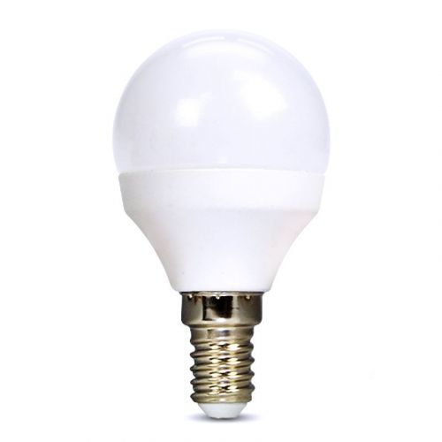 Solight LED žárovka, miniglobe, 6W, E14, 6000K, 510lm WZ420-1 Studená bílá