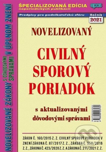 Novelizovaný Civilný sporový poriadok - Epos