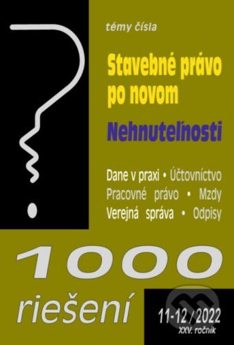 1000 riešení č. 11-12 - Stavebné právo po novom - Poradca s.r.o.