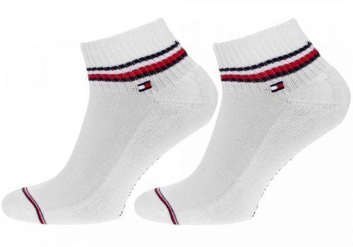 2PACK pánské ponožky Tommy Hilfiger kotníkové bílé (100001094 300) L
