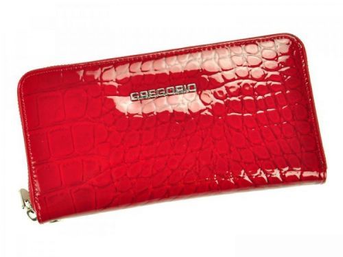 Luxusní dámská kožená peněženka Gregorio berry, červená
