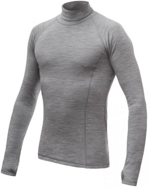 SENSOR MERINO BOLD pánské triko dl.rukáv roll neck cool gray Velikost: L