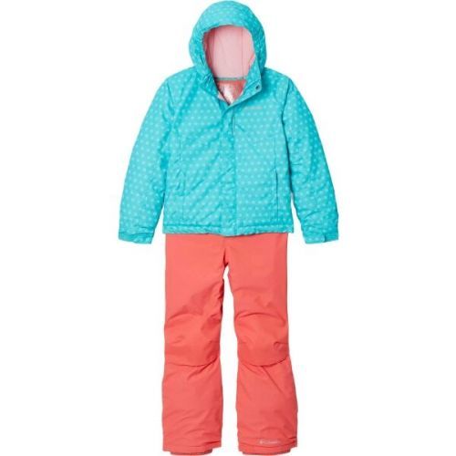 Columbia BUGA SNOW SET Dětská zimní souprava, lososová, velikost XS