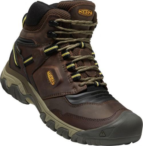 Keen RIDGE FLEX MID WP MEN coffee bean/keen yellow Velikost: 47.5