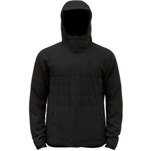 Odlo M ASCENT S-THERMIC HOODED INSULATED JACKET Pánská bunda, černá, velikost XL