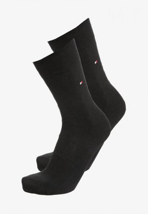 2PACK pánské ponožky Tommy Hilfiger vysoké černé (371111 200) M