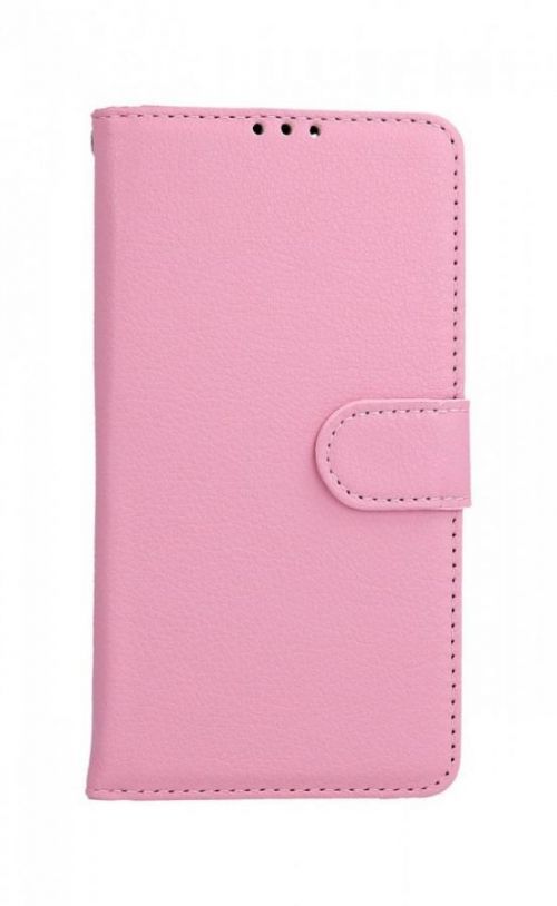 Pouzdro TopQ iPhone 14 knížkové světle růžové s přezkou 84476