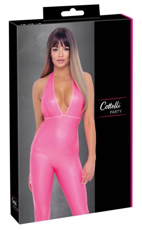 Cottelli Party - overalls with deep back (pink)