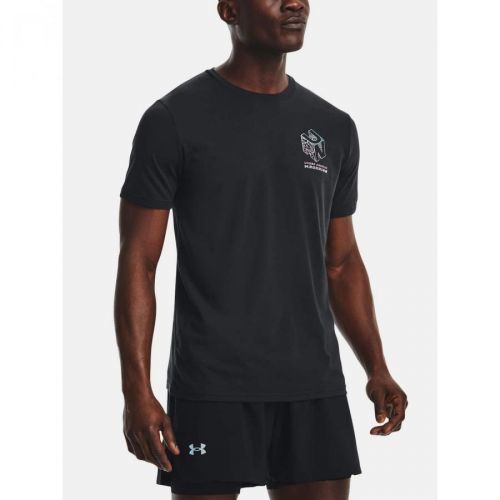 Under Armour Tričko UA RUN GRADIENT GRID SS-BLK - Pánské