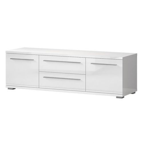 Tv Stolek Piano TV150-2K2F/PN-70/KA/70 crystal white