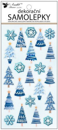 Anděl Samolepky stromečky 10 x 21 cm - 10689