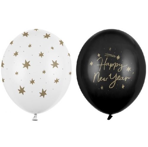 Balónky latexové Happy New Year 30 cm 50 ks