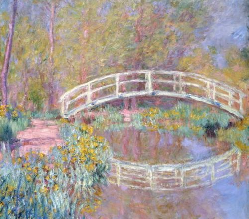 Monet, Claude Monet, Claude - Obrazová reprodukce Bridge in Monet's Garden, 1895-96, (40 x 35 cm)