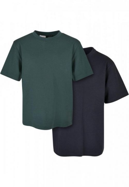 Boys Tall Tee 2-Pack - navy+bottlegreen 110/116