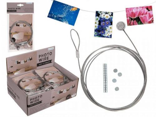 Foto ocelový drát s 12 magnety