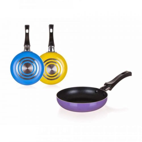 BANQUET Pánev mini s nepřilnavým povrchem NATURA 14 x 3 cm, mix barev