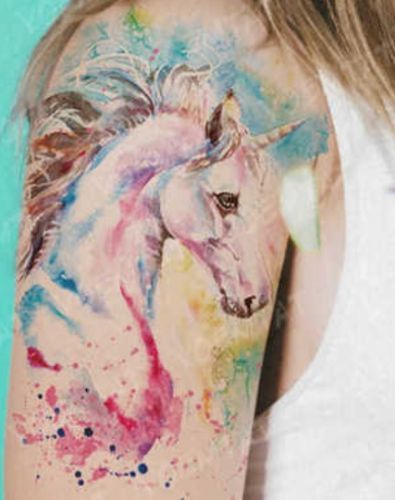 Dočasné tetování unicorn