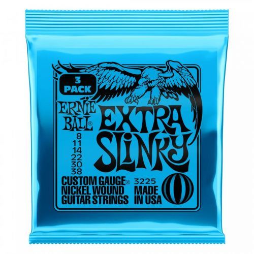 Ernie Ball Nickel Wound Strings Extra Slinky 3 Pack