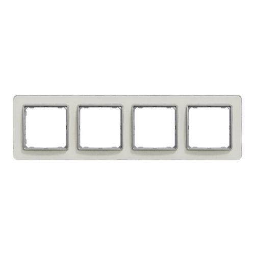 Schneider Electric Sedna Elements čtyřrámeček bílé sklo SDD360804