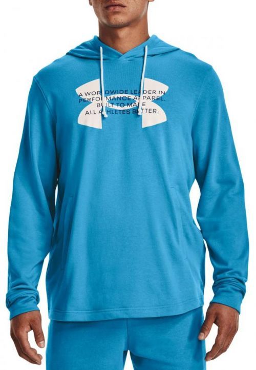 Mikina s kapucí Under Armour UA Rival Terry Logo Hoodie-BLU