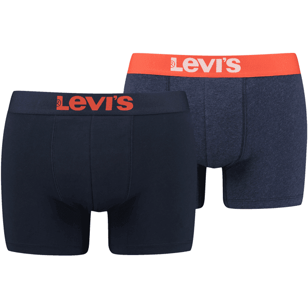 Levi's MEN SOLID BASIC BOXER 2P Pánské boxerky, mix, velikost S