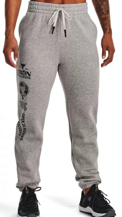 Kalhoty Under Armour UA Pjt Rck Hm Gym Flc Pant-GRY