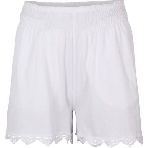 O'Neill SMOCKED SHORTS Dámské šortky, bílá, velikost L