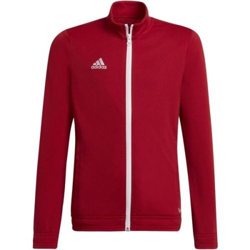 adidas ENT22 TK JKTY Juniorská fotbalová mikina, červená, velikost 128
