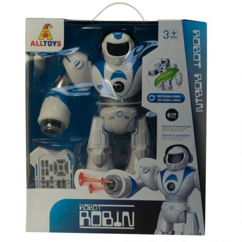 Alltoys Robot Robin modro-bílý