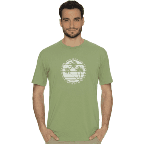 BUSHMAN JOURNEY Pánské tričko, světle zelená, velikost XXXL