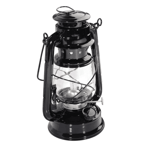 Iso Trade Černá petrolejová lampa 24cm