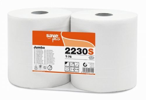 Toaletní papír Jumbo role Celtex Save plus 2230S, 2-vrstvý, 6rolí, 350 m