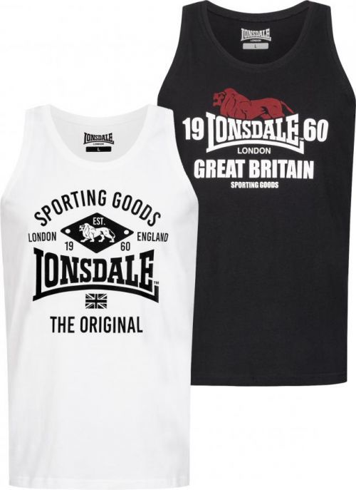 Lonsdale Men's singlet slim fit double pack