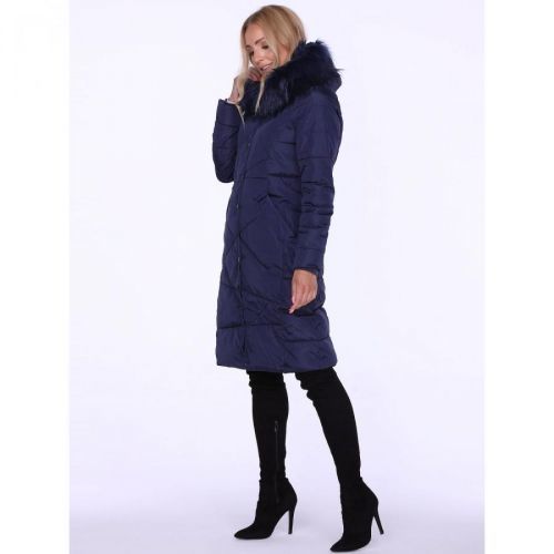 PERSO Woman's Coat BLH818025F Navy Blue