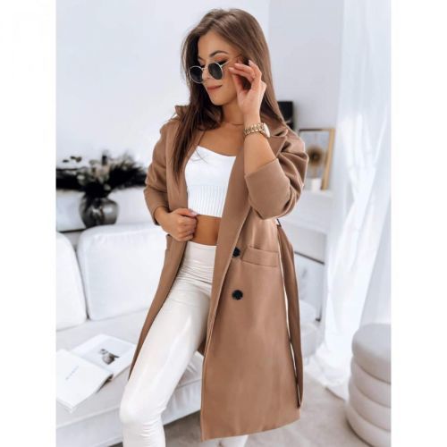 Women's coat MISTI camel Dstreet NY0545