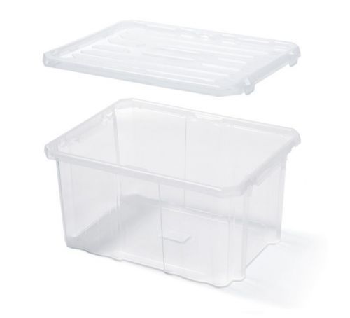 PROSPERPLAST Box úložný CARGOBOX 40x30x20cm 16L čirý s víkem