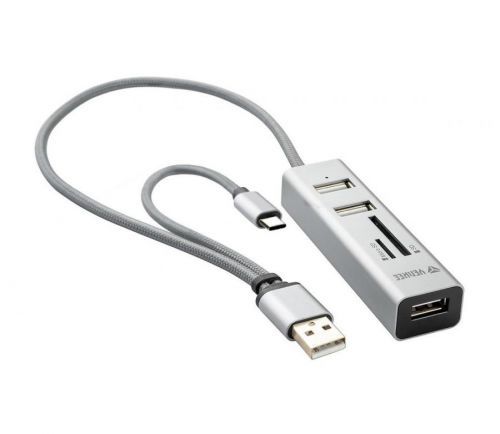 Yenkee Yenkee - USB 2.0 a USB-C OTG rozbočovač a čtečka karet