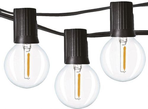 Solight LED venkovní řetěz s žárovkami, 25 žárovek, 15m+5m, 19W, teplá bílá (WO794)