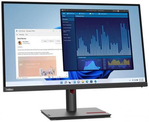 Lenovo LCD T27p-30 27'' IPS/3840x2160/6ms/HDMI/DP/USB-C/Výškově nastavitelný/Pivot/Vesa/černý (63A9GAT1EU)