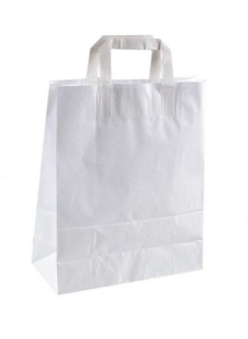 Greit Papírová taška - bílá - 22 x 10 x 28 cm - 5011