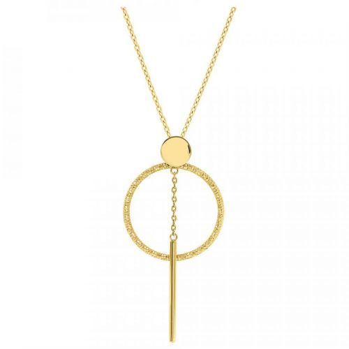 Pierre Lannier Stylový pozlacený náhrdelník Lyrica BJ11A0201