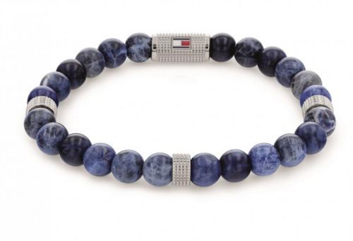 Tommy Hilfiger Modrý korálkový náramek ze sodalitu 2790436