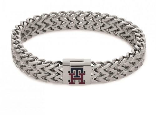 Tommy Hilfiger Moderní dvojitý náramek pro muže z oceli Monogram 2790462