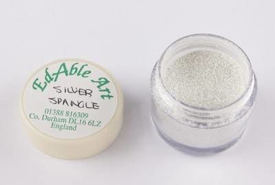 Prachová barva Silver Spangle - Edable Art