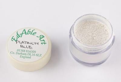 Prachová barva Platinum blue - Edable Art
