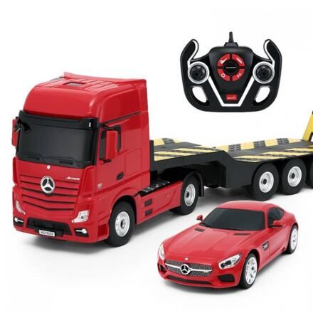 Rastar R/C auto Mercedes-Benz Actros + AMG GT (1:24)