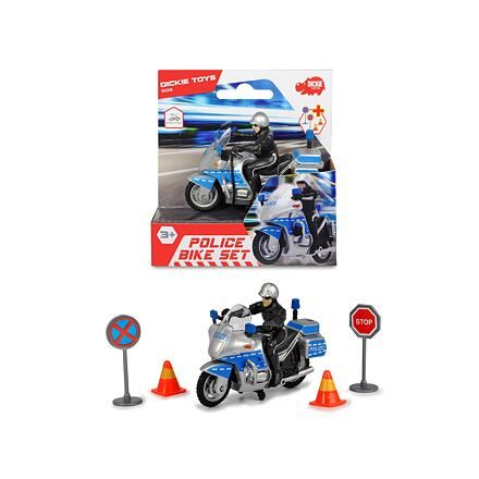 Policejní motocykl 10 cm s přísl.